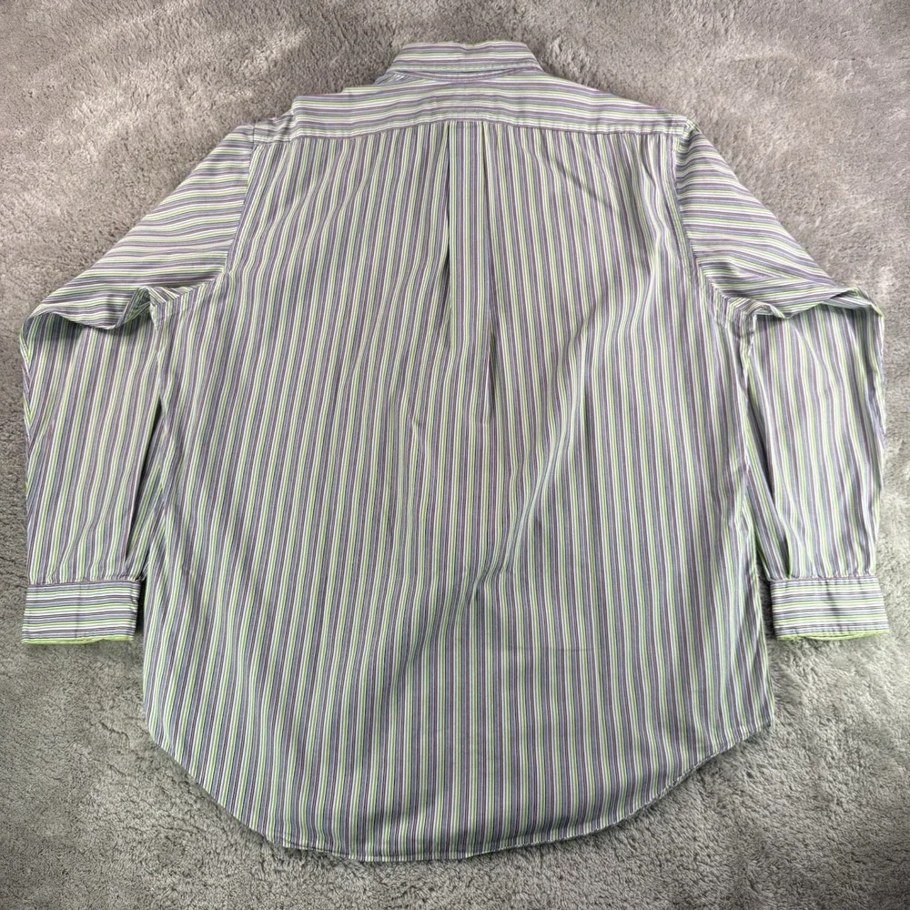 Ralph Lauren Shirt Mens 16.5 34/35 Classic Fit Multicolor Stripe Button Down